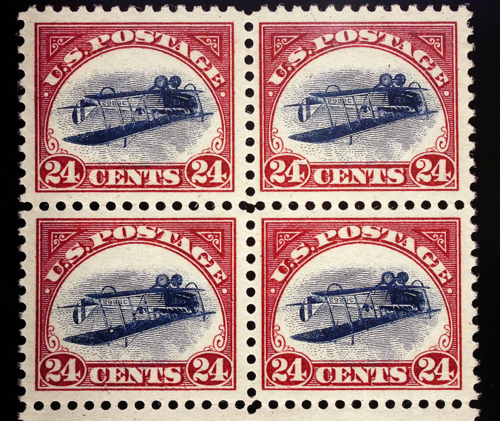 Inverted Jenny γραμματόσημο