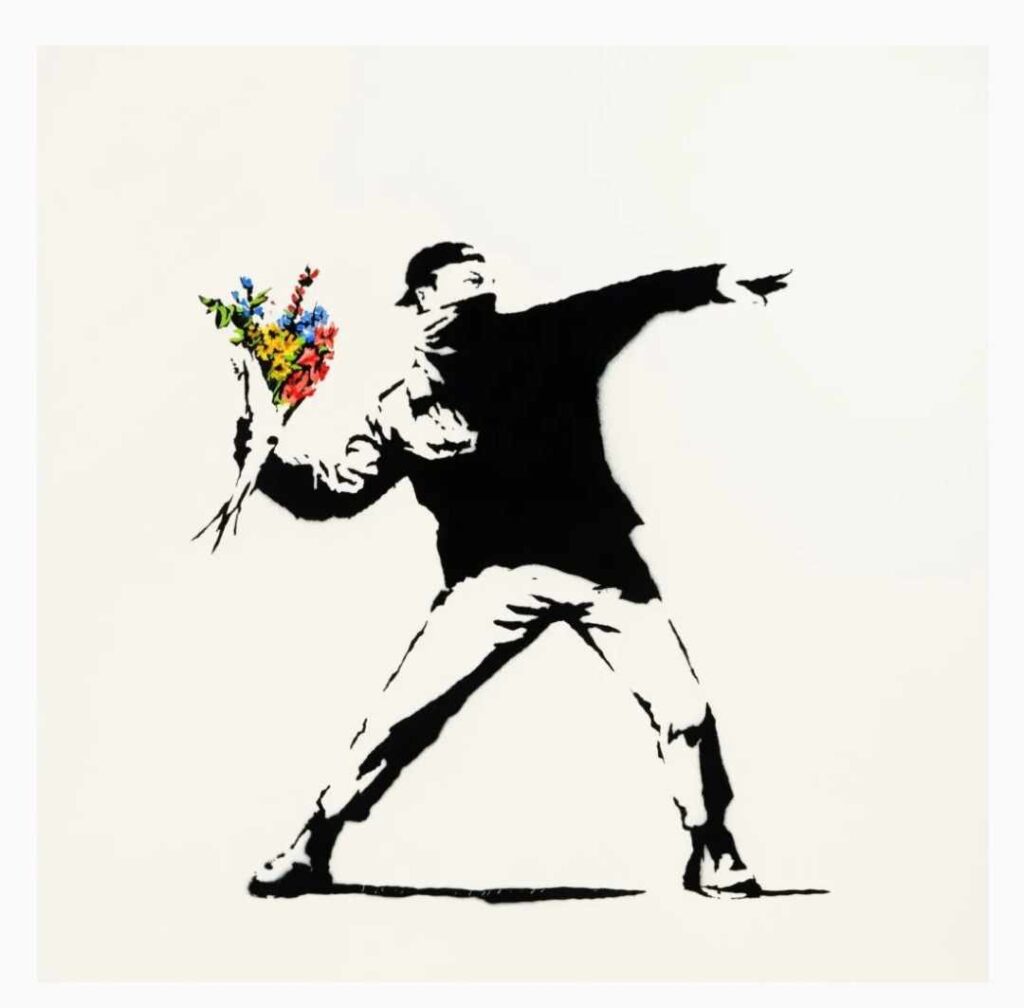 Love is in the air. Bansky